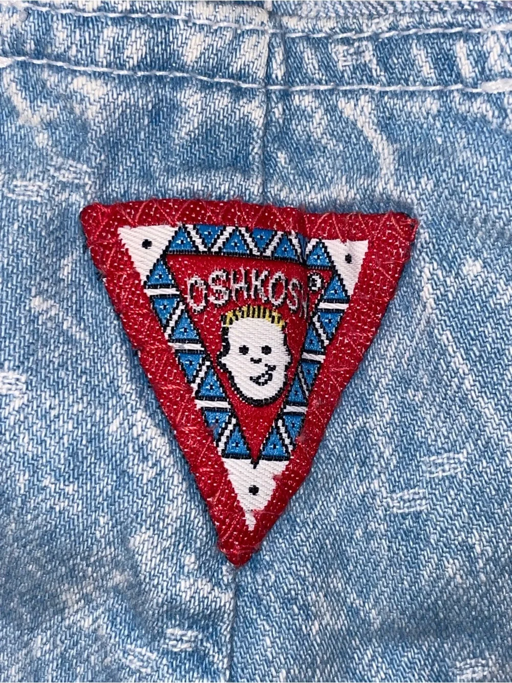 90s Vintage OshKosh Overalls Acid Wash 6-9 Months
